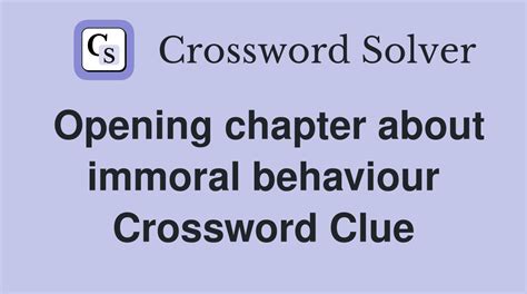 immoral acts crossword clue|immoral acts meaning.